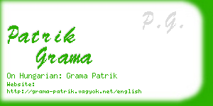 patrik grama business card